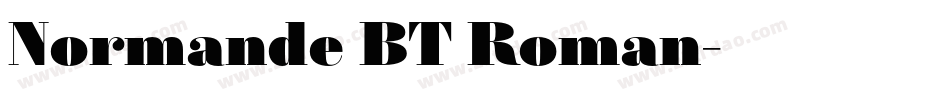 Normande BT Roman字体转换